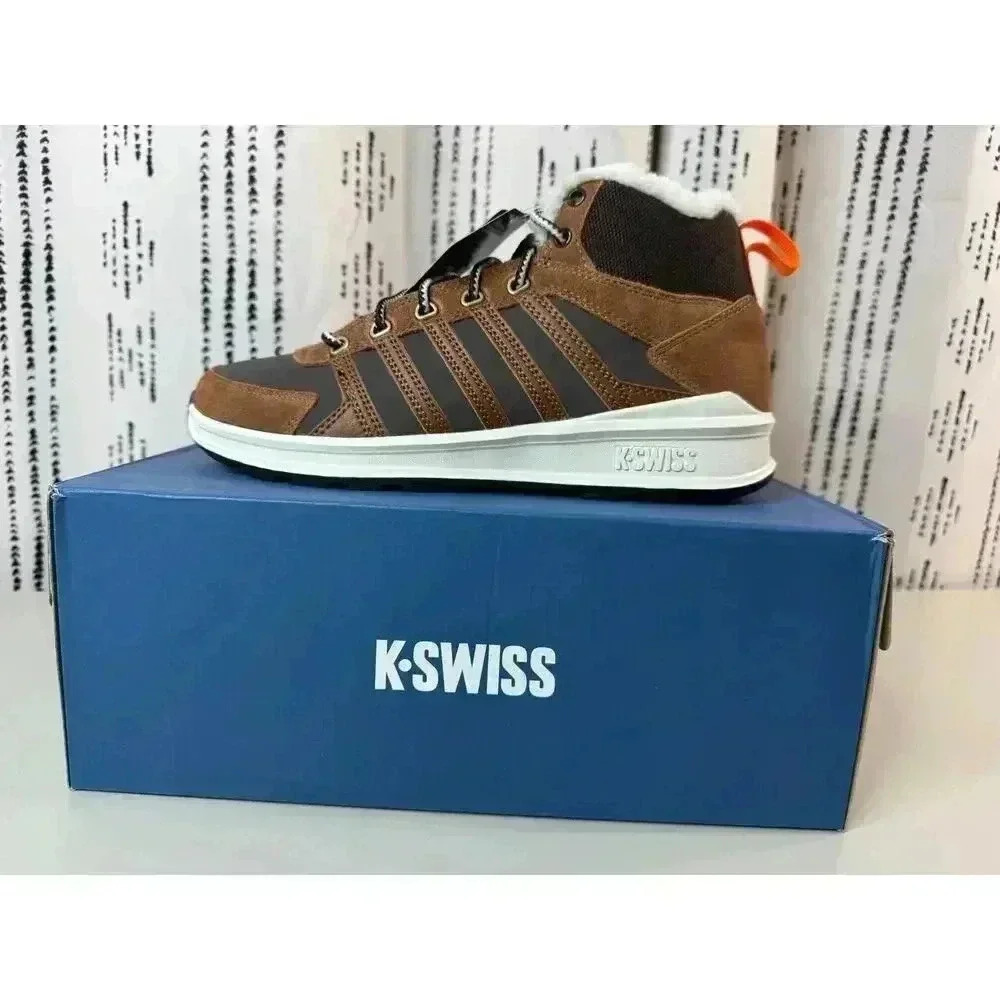 K-Swiss NWT Men’s Vista Trainer Mid Winter Sherpa Lined Size 8 Hike Outdoor Gorp - Picture 2 of 13